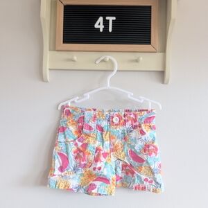 Colorful Floral Kids Shorts